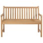 vidaXL Panca da Giardino con Cuscino Azzurro 120 cm Massello di Teak vidaXL Panca da Giardino con Cuscino Azzurro 120 cm Massello di Teak