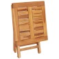 vidaXL Lettino Prendisole con Tavolo e Cuscino in Massello di Teak vidaXL Lettino Prendisole con Tavolo e Cuscino in Massello di Teak