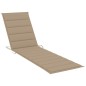 vidaXL Lettino Prendisole con Tavolo e Cuscino in Massello di Teak vidaXL Lettino Prendisole con Tavolo e Cuscino in Massello di Teak
