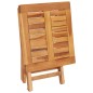 vidaXL Lettino Prendisole con Tavolo e Cuscino in Massello di Teak vidaXL Lettino Prendisole con Tavolo e Cuscino in Massello di Teak