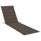 vidaXL Lettino Prendisole con Tavolo e Cuscino in Massello di Teak vidaXL Lettino Prendisole con Tavolo e Cuscino in Massello di Teak