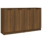 Credenze 2 pz Rovere Marrone 60x30x70 cm in Legno Multistrato Credenze 2 pz Rovere Marrone 60x30x70 cm in Legno Multistrato