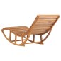 vidaXL Lettino Prendisole a Dondolo con Cuscino in Massello di Teak vidaXL Lettino Prendisole a Dondolo con Cuscino in Massello di Teak