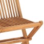 vidaXL Set da Pranzo Giardino Pieghevole 3 pz Cuscino Massello di Teak vidaXL Set da Pranzo Giardino Pieghevole 3 pz Cuscino Massello di Teak