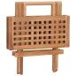 vidaXL Set da Pranzo Giardino Pieghevole 3 pz Cuscino Massello di Teak vidaXL Set da Pranzo Giardino Pieghevole 3 pz Cuscino Massello di Teak