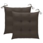 vidaXL Set da Pranzo Giardino Pieghevole 3 pz Cuscino Massello di Teak vidaXL Set da Pranzo Giardino Pieghevole 3 pz Cuscino Massello di Teak