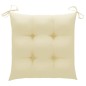vidaXL Sedie da Giardino 2pz con Cuscini Bianco Crema in Teak Massello vidaXL Sedie da Giardino 2pz con Cuscini Bianco Crema in Teak Massello