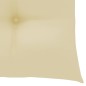 vidaXL Sedie da Giardino 2pz con Cuscini Bianco Crema in Teak Massello vidaXL Sedie da Giardino 2pz con Cuscini Bianco Crema in Teak Massello