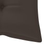 vidaXL Panchina da Giardino Impilabile e Cuscino 128,5cm Teak Massello vidaXL Panchina da Giardino Impilabile e Cuscino 128,5cm Teak Massello