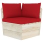 vidaXL Set Divani da Giardino su Pallet 3 pz con Cuscini Legno Abete