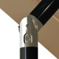 Ombrellone a 3 Livelli con Palo in Alluminio Grigio Talpa 3,5 m Ombrellone a 3 Livelli con Palo in Alluminio Grigio Talpa 3,5 m
