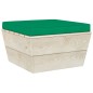 vidaXL Ottomana da Giardino su Pallet con Cuscino in Legno di Abete vidaXL Ottomana da Giardino su Pallet con Cuscino in Legno di Abete