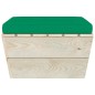 vidaXL Ottomana da Giardino su Pallet con Cuscino in Legno di Abete vidaXL Ottomana da Giardino su Pallet con Cuscino in Legno di Abete