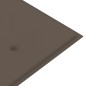 vidaXL Panchina da Giardino Impilabile con Cuscino 159cm Teak Massello vidaXL Panchina da Giardino Impilabile con Cuscino 159cm Teak Massello