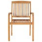 vidaXL Sedie da Giardino 2 pz Cuscini Grigio Talpa in Teak Massello vidaXL Sedie da Giardino 2 pz Cuscini Grigio Talpa in Teak Massello