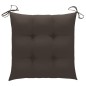 vidaXL Sedie da Giardino 2 pz Cuscini Grigio Talpa in Teak Massello vidaXL Sedie da Giardino 2 pz Cuscini Grigio Talpa in Teak Massello