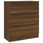 Credenze 3 pz Rovere Marrone in Legno Multistrato Credenze 3 pz Rovere Marrone in Legno Multistrato