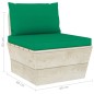 vidaXL Set Divani da Giardino su Pallet 6 pz con Cuscini Legno Abete vidaXL Set Divani da Giardino su Pallet 6 pz con Cuscini Legno Abete