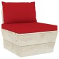 vidaXL Set Divani da Giardino su Pallet 5 pz con Cuscini Legno Abete vidaXL Set Divani da Giardino su Pallet 5 pz con Cuscini Legno Abete
