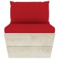 vidaXL Set Divani da Giardino su Pallet 5 pz con Cuscini Legno Abete vidaXL Set Divani da Giardino su Pallet 5 pz con Cuscini Legno Abete