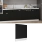 Pannello Lavastoviglie Nero 59,5x3x67 cm in Truciolato Pannello Lavastoviglie Nero 59,5x3x67 cm in Truciolato