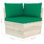vidaXL Divano da Giardino a 2 Posti su Pallet con Cuscini Legno Abete vidaXL Divano da Giardino a 2 Posti su Pallet con Cuscini Legno Abete