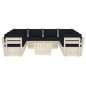vidaXL Set Divani da Giardino su Pallet 9 pz con Cuscini Legno Abete vidaXL Set Divani da Giardino su Pallet 9 pz con Cuscini Legno Abete