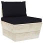 vidaXL Set Divani da Giardino su Pallet 9 pz con Cuscini Legno Abete vidaXL Set Divani da Giardino su Pallet 9 pz con Cuscini Legno Abete