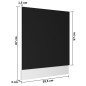 Pannello Lavastoviglie Nero 59,5x3x67 cm in Truciolato Pannello Lavastoviglie Nero 59,5x3x67 cm in Truciolato