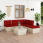 vidaXL Set Divani da Giardino su Pallet 6 pz con Cuscini Legno Abete vidaXL Set Divani da Giardino su Pallet 6 pz con Cuscini Legno Abete