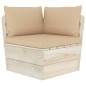 vidaXL Set Divani da Giardino su Pallet 9 pz con Cuscini Legno Abete vidaXL Set Divani da Giardino su Pallet 9 pz con Cuscini Legno Abete