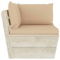 vidaXL Set Divani da Giardino su Pallet 9 pz con Cuscini Legno Abete vidaXL Set Divani da Giardino su Pallet 9 pz con Cuscini Legno Abete