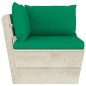 vidaXL Set Divani da Giardino su Pallet 10 pz con Cuscini Legno Abete vidaXL Set Divani da Giardino su Pallet 10 pz con Cuscini Legno Abete