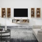 Set di Mobili Porta TV 6 pz Rovere Sonoma in Legno Multistrato Set di Mobili Porta TV 6 pz Rovere Sonoma in Legno Multistrato
