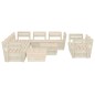 vidaXL Set Divani da Giardino su Pallet 10 pz in Legno Abete Impregnato vidaXL Set Divani da Giardino su Pallet 10 pz in Legno Abete Impregnato