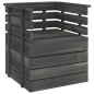 vidaXL Set Divani da Giardino su Pallet 7 pz Legno Pino Grigio Scuro vidaXL Set Divani da Giardino su Pallet 7 pz Legno Pino Grigio Scuro