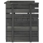 vidaXL Set Divani da Giardino su Pallet 7 pz Legno Pino Grigio Scuro vidaXL Set Divani da Giardino su Pallet 7 pz Legno Pino Grigio Scuro