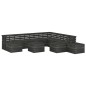 vidaXL Set Divani da Giardino su Pallet 12 pz Legno Pino Grigio Scuro vidaXL Set Divani da Giardino su Pallet 12 pz Legno Pino Grigio Scuro