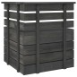 vidaXL Set Divani da Giardino su Pallet 12 pz Legno Pino Grigio Scuro vidaXL Set Divani da Giardino su Pallet 12 pz Legno Pino Grigio Scuro