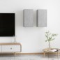 Mobili TV Grigio Cemento 2 pz 30,5x30x60 cm in Truciolato Mobili TV Grigio Cemento 2 pz 30,5x30x60 cm in Truciolato