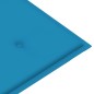 vidaXL Panca da Giardino con Cuscino 120 cm in Bambù