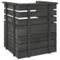 vidaXL Set Divani da Giardino su Pallet 6 pz Legno Pino Grigio Scuro vidaXL Set Divani da Giardino su Pallet 6 pz Legno Pino Grigio Scuro