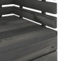 vidaXL Set Divani da Giardino su Pallet 6 pz Legno Pino Grigio Scuro vidaXL Set Divani da Giardino su Pallet 6 pz Legno Pino Grigio Scuro