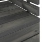 vidaXL Set Divani da Giardino su Pallet 6 pz Legno Pino Grigio Scuro vidaXL Set Divani da Giardino su Pallet 6 pz Legno Pino Grigio Scuro