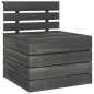vidaXL Set Divani da Giardino su Pallet 6 pz Legno Pino Grigio Scuro vidaXL Set Divani da Giardino su Pallet 6 pz Legno Pino Grigio Scuro