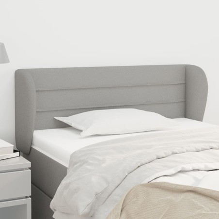 vidaXL Testiera ad Orecchio Grigio Chiaro 83x23x78/88 cm in Tessuto