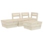 vidaXL Set Divani da Giardino su Pallet 4 pz in Legno Abete Impregnato vidaXL Set Divani da Giardino su Pallet 4 pz in Legno Abete Impregnato