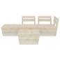 vidaXL Set Divani da Giardino su Pallet 4 pz in Legno Abete Impregnato vidaXL Set Divani da Giardino su Pallet 4 pz in Legno Abete Impregnato