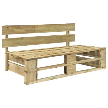 vidaXL Divano Centrale da Giardino Pallet Legno Pino Impregnato Verde