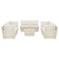 vidaXL Set Divani da Giardino su Pallet 9 pz con Cuscini Legno Abete 